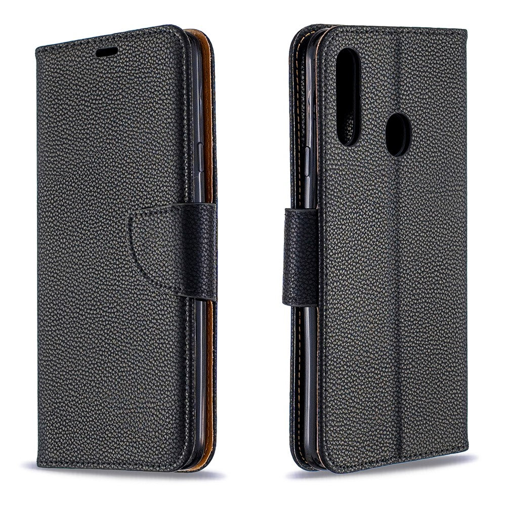 Litchi Skind Stand Læder Pung Etui til Samsung Galaxy A20s
