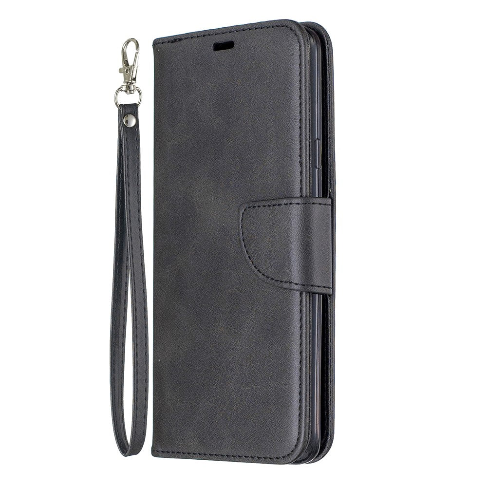 Til Samsung Galaxy A20s mobilcover i rent PU-læder