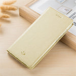 VILI DMX Cross Texture Stand Läderfodral till Samsung Galaxy A10s