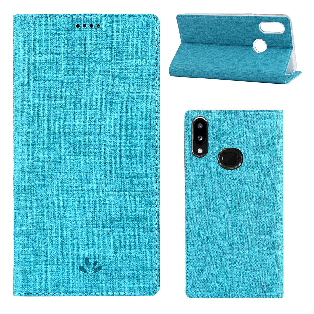 VILI DMX Cross Texture Stand Läderfodral till Samsung Galaxy A10s