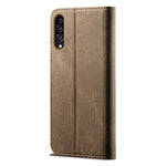 Jeans Cloth Texture Retro Style Flip Leather Case for Samsung Galaxy A50/A50s/A30s