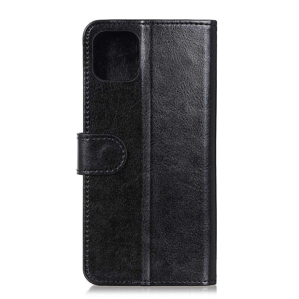 Til Samsung Galaxy A51 4G Telefoncover Taske Stativ Funktion Crazy Horse Tekstur Læder Flip Wallet Telefon Folio Cover