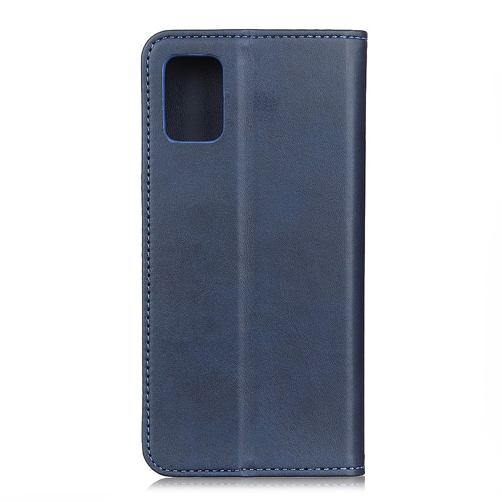 Auto-absorbed Split Leather Wallet Cover for Samsung Galaxy A51