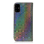 Pure Color Leather Phone Case with Wallet Stand for Samsung Galaxy A51