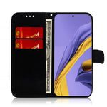 Pure Color Leather Phone Case with Wallet Stand for Samsung Galaxy A51