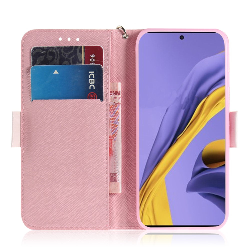 Light Spot Decor Pattern Printing Wallet Leather Case for Samsung Galaxy A51
