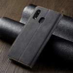 FORWENW til Samsung Galaxy A20e Fantasy Series Auto-absorberende læderpungcover med silkeblød overflade