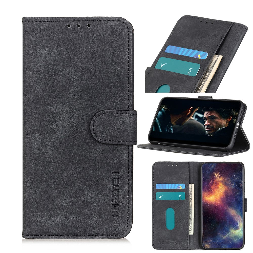 KHAZNEH Vintage Style PU Leather Wallet Case for Samsung Galaxy A51