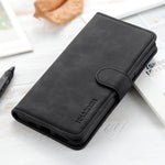 KHAZNEH Vintage Style PU Leather Wallet Case for Samsung Galaxy A51