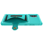 Phone Case with Card Slot and Elastic Finger Ring Strap Covering for Samsung Galaxy Note 10 Plus/10 Plus 5G