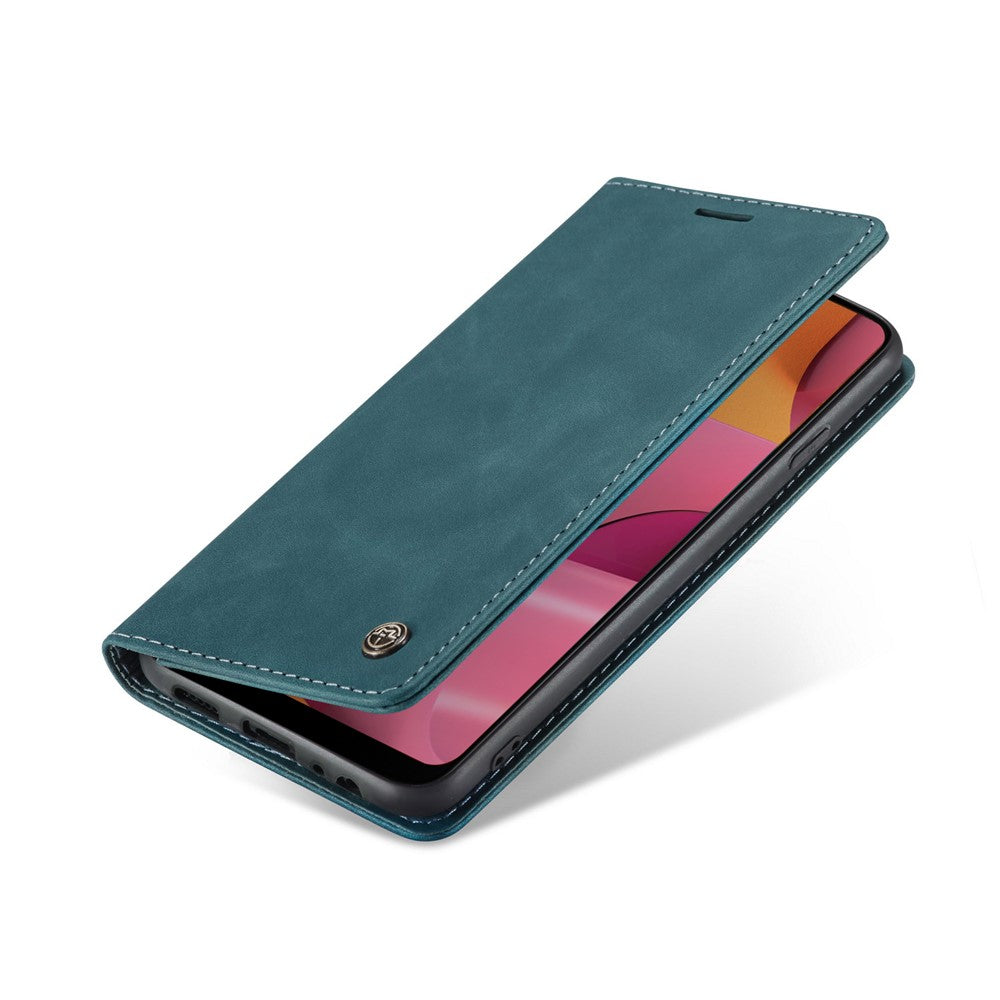 CASEME 013 Series Auto-absorbed Leather Wallet Case with Stand for Samsung Galaxy A20s