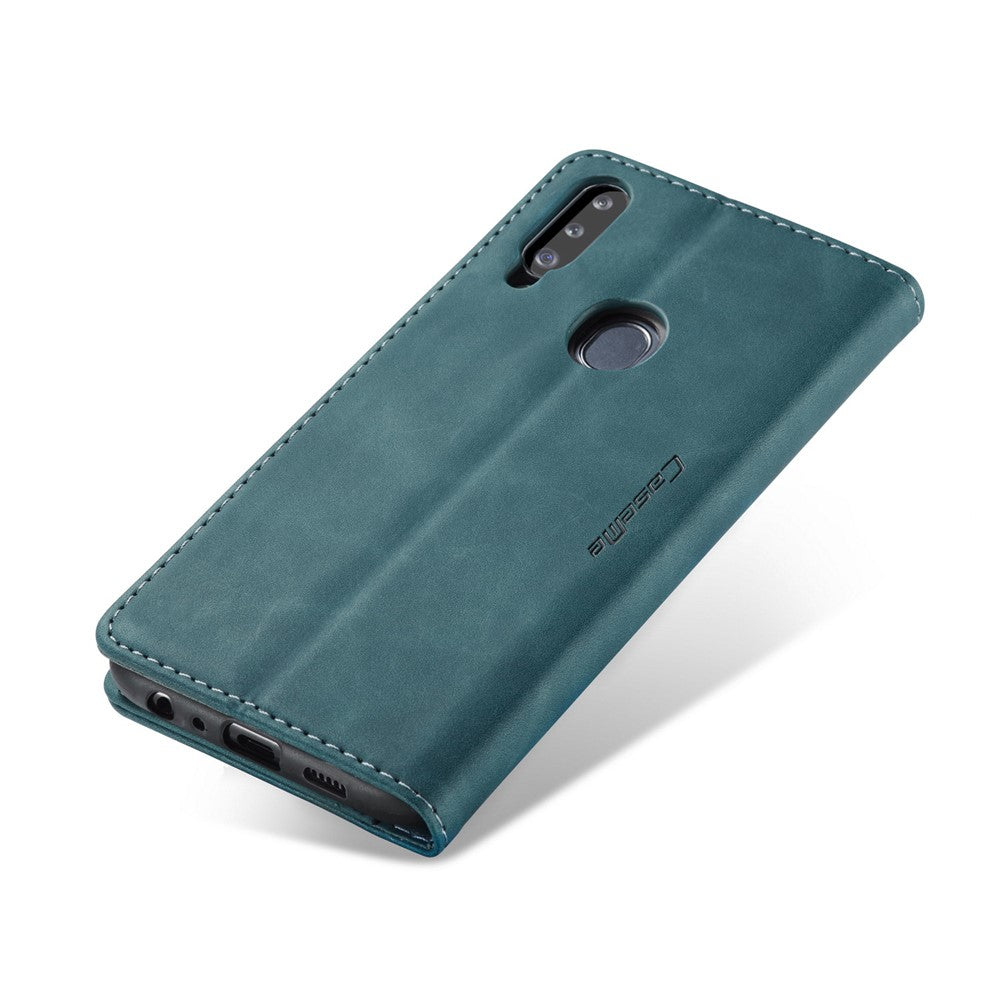 CASEME 013 Series Auto-absorbed Leather Wallet Case with Stand for Samsung Galaxy A20s