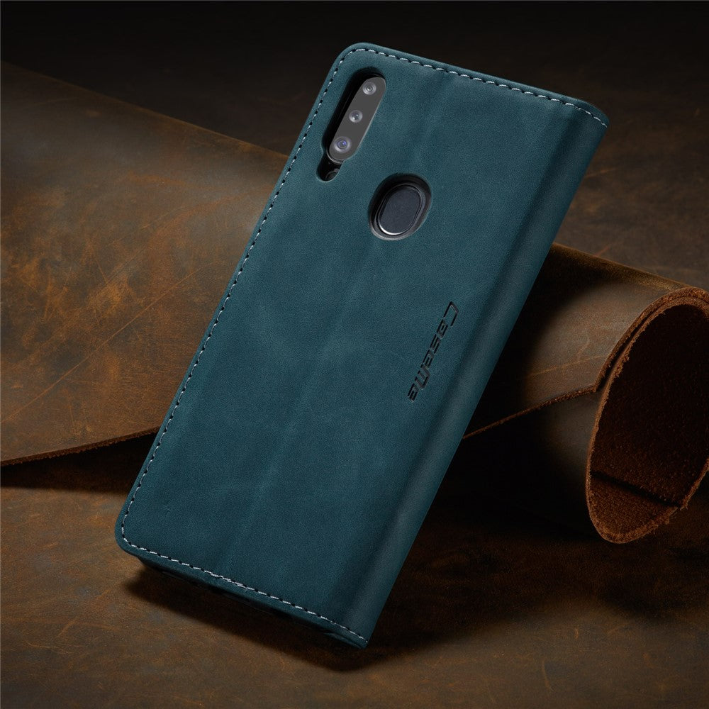 CASEME 013 Series Auto-absorbed Leather Wallet Case with Stand for Samsung Galaxy A20s
