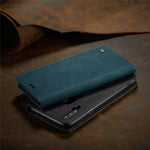 CASEME 013 Series Auto-absorbed Leather Wallet Case with Stand for Samsung Galaxy A20s