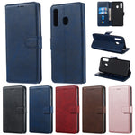 Classic Wallet Leather Stand Phone Protective Casing for Samsung Galaxy A20/A30/M10s