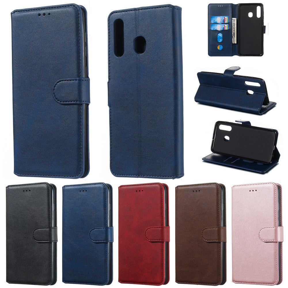 Classic Wallet Leather Stand Phone Protective Casing for Samsung Galaxy A20/A30/M10s