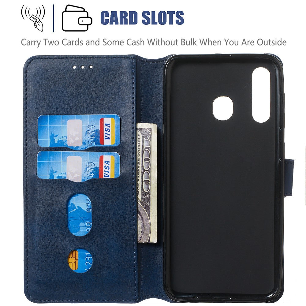 Classic Wallet Leather Stand Phone Protective Casing for Samsung Galaxy A20/A30/M10s