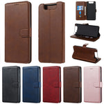 Classic Wallet Leather Stand Phone Cover Casing for Samsung Galaxy A80/A90