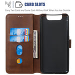 Classic Wallet Leather Stand Phone Cover Casing for Samsung Galaxy A80/A90