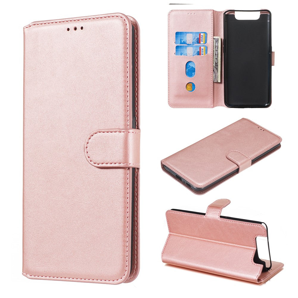 Classic Wallet Leather Stand Phone Cover Casing for Samsung Galaxy A80/A90