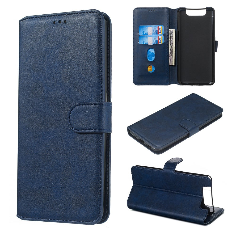 Classic Wallet Leather Stand Phone Cover Casing for Samsung Galaxy A80/A90