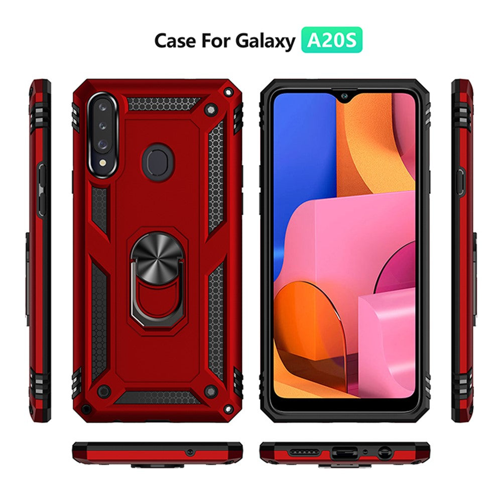 PC+TPU-mobilcover med støtteben til Samsung Galaxy A20s