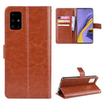 Crazy Horse Skin Wallet Leather Stand Case for Samsung Galaxy A51