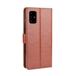 Crazy Horse Skin Wallet Leather Stand Case for Samsung Galaxy A51