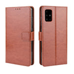 Crazy Horse Skin Wallet Leather Stand Case for Samsung Galaxy A51