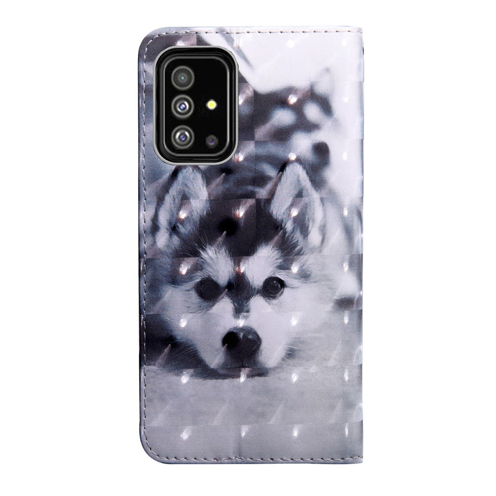 Light Spot Decor Patterned Leather Wallet Case for Samsung Galaxy A51