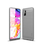 MOFI Kolfiber Borstad TPU Skyddsskal för Samsung Galaxy A51