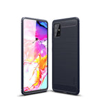 MOFI Kolfiber Borstad TPU Skyddsskal för Samsung Galaxy A51