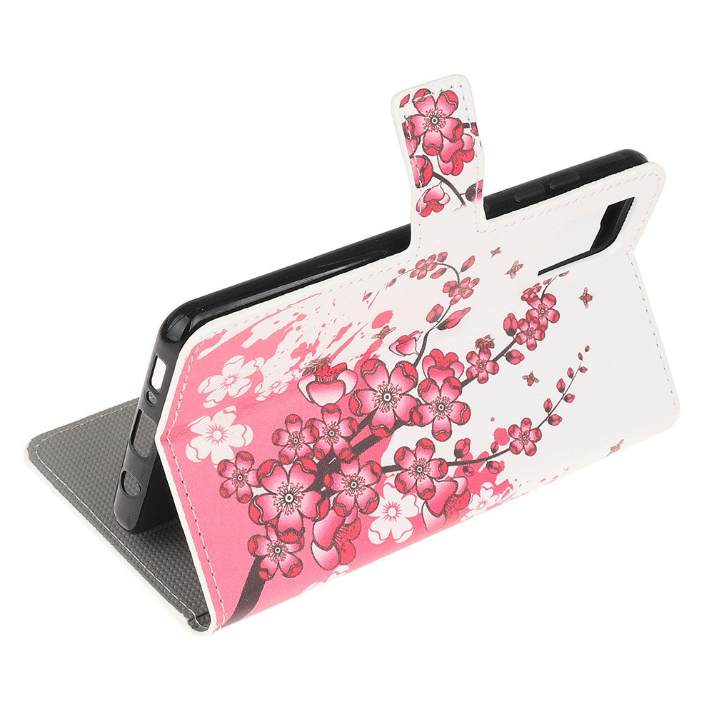 For Samsung Galaxy A51 Pattern Printing Wallet Leather Cover with Adjustable Stand