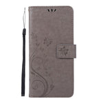 Imprint Butterflies Wallet Stand Flip Leather Phone Shell for Samsung Galaxy A51