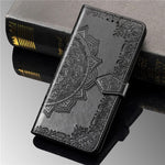 Embossed Mandala Flower Wallet Stand Leather Case for Samsung Galaxy A50s/A50/A30s
