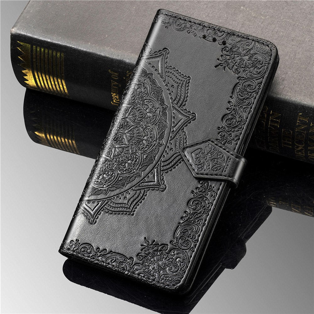 Embossed Mandala Flower Wallet Stand Leather Case for Samsung Galaxy A50s/A50/A30s