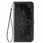 Embossed Mandala Flower Wallet Stand Leather Case for Samsung Galaxy A50s/A50/A30s