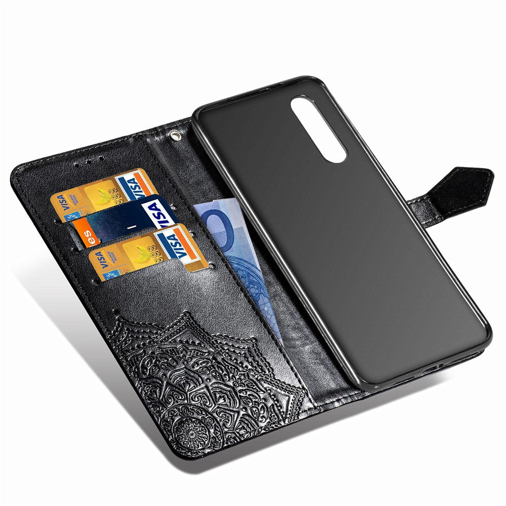 Embossed Mandala Flower Wallet Stand Leather Case for Samsung Galaxy A50s/A50/A30s