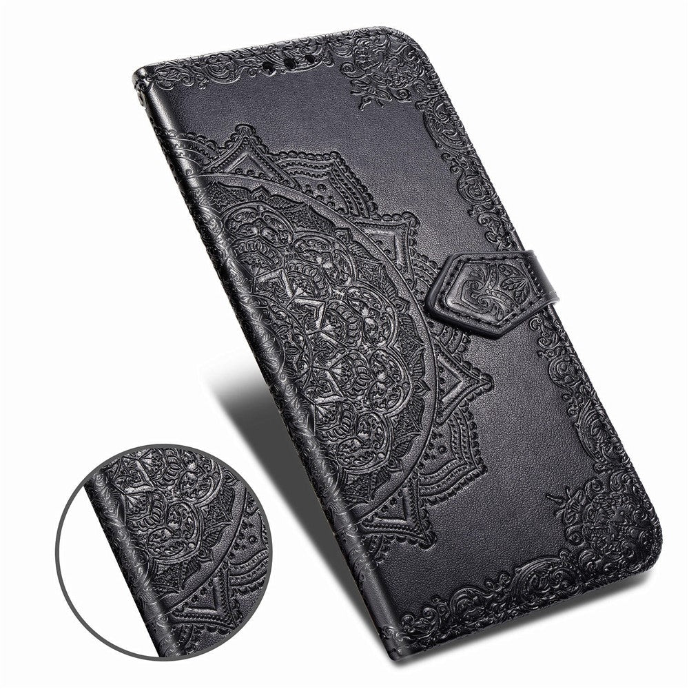 Embossed Mandala Flower Wallet Stand Leather Case for Samsung Galaxy A50s/A50/A30s