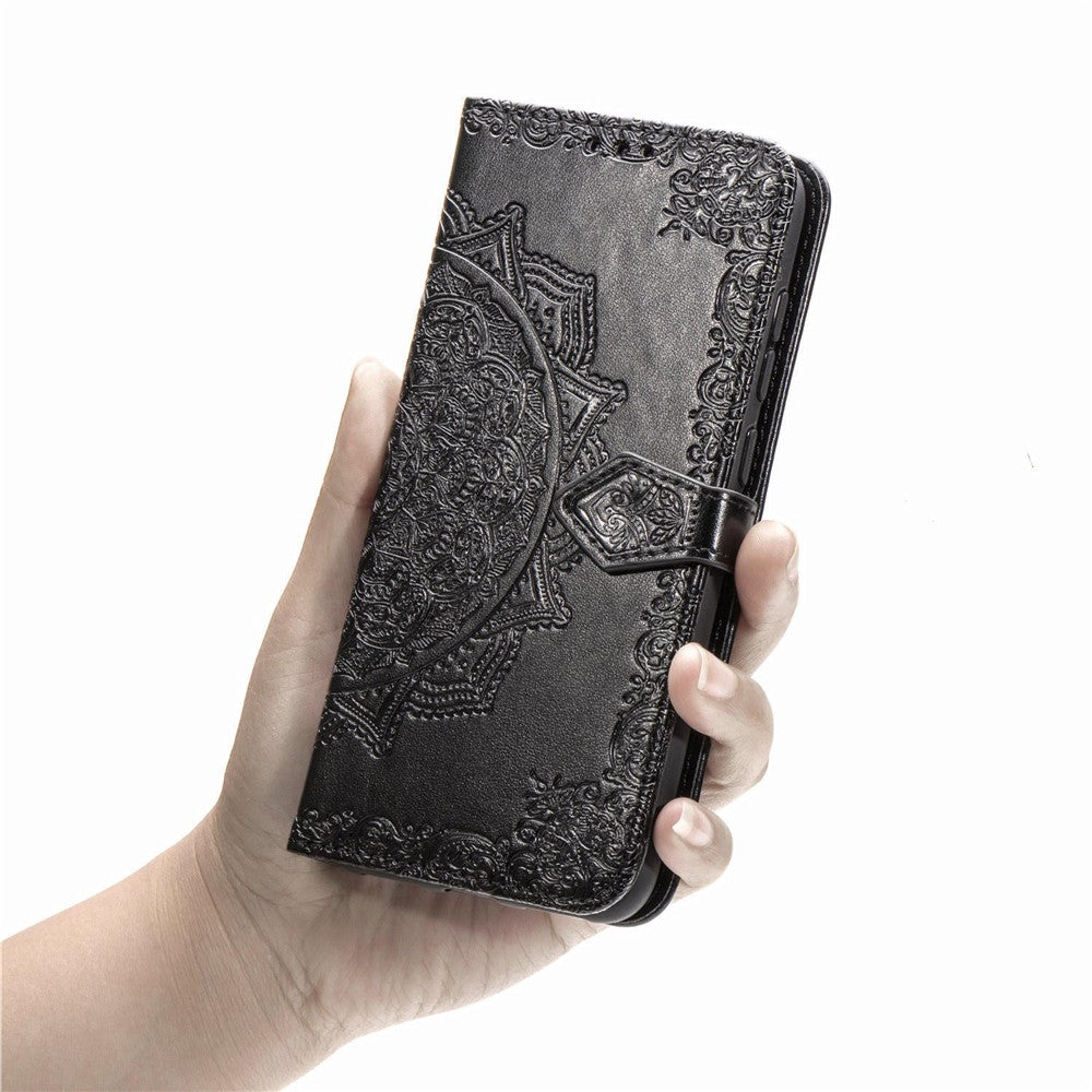 Embossed Mandala Flower Wallet Stand Leather Case for Samsung Galaxy A50s/A50/A30s