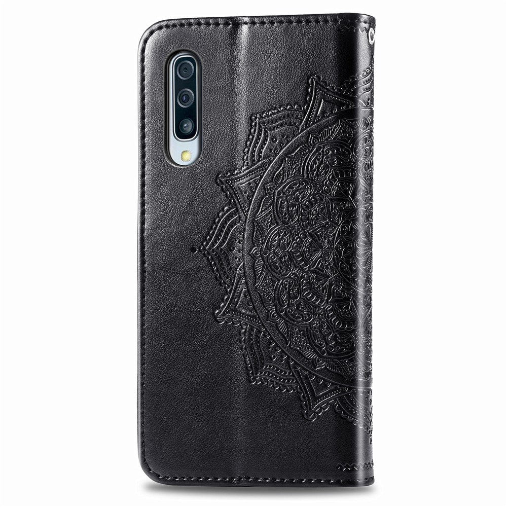 Embossed Mandala Flower Wallet Stand Leather Case for Samsung Galaxy A50s/A50/A30s