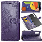 Embossed Mandala Flower Wallet Stand Leather Case for Samsung Galaxy A50s/A50/A30s