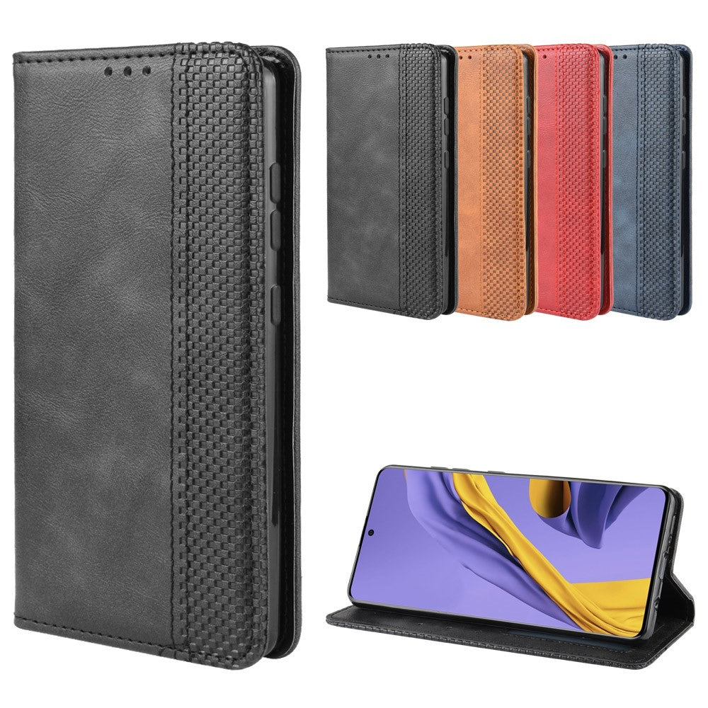 Vintage Style Leather Wallet Phone Case for Samsung Galaxy A71 A715