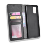 Vintage Style Leather Wallet Phone Case for Samsung Galaxy A71 A715