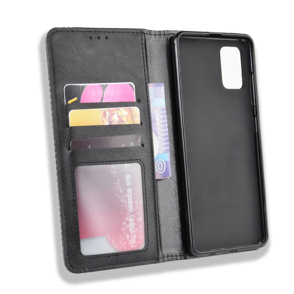 Vintage Style Leather Wallet Phone Case for Samsung Galaxy A71 A715