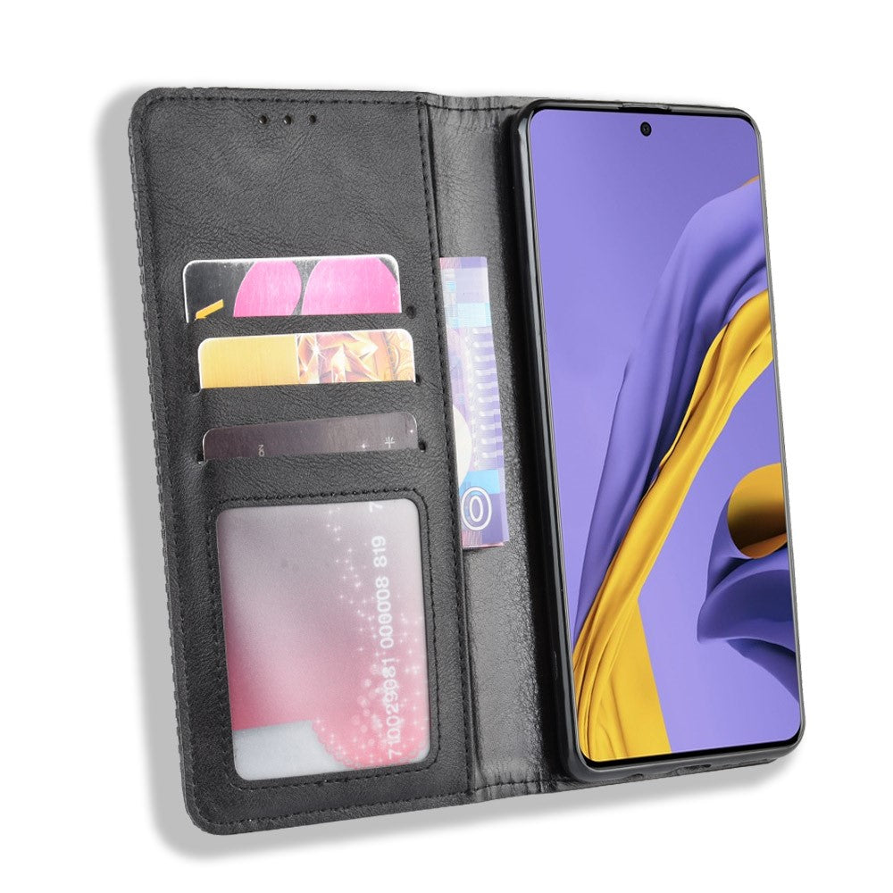 Vintage Style Leather Wallet Phone Case for Samsung Galaxy A71 A715