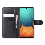Litchi Skin Leather Wallet Case for Samsung Galaxy A71 Adjustable Stand Design Phone Case