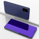 For Samsung Galaxy A71 Flip Leather Cover with Stand Full Body Protective Phone Case