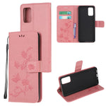 Imprint Butterfly Flower Leather Wallet Case for Samsung Galaxy S20 4G/S20 5G