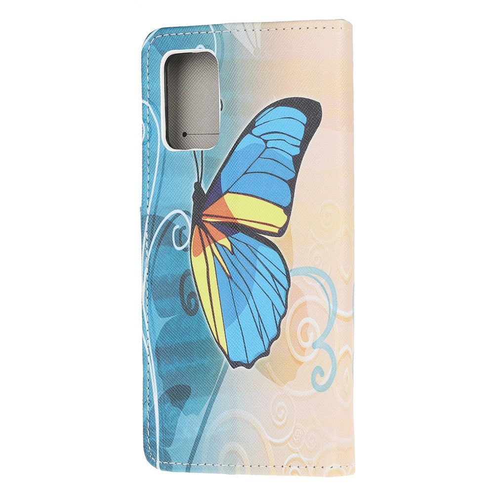 Pattern Printing Cross Texture Leather Wallet Phone Case for Samsung Galaxy S20 4G/S20 5G